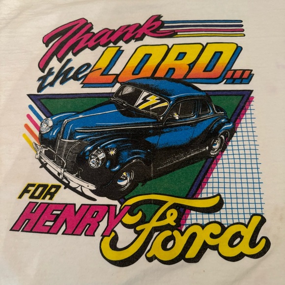 Vintage Neon Ford Racing Tennessee Dealership Tshirt Large - Picture 11 of 12